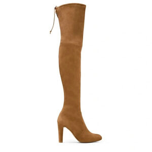 Stuart Weitzman - Highland Over-The-Knee Suede Boots Camel Size 9.5 NEW